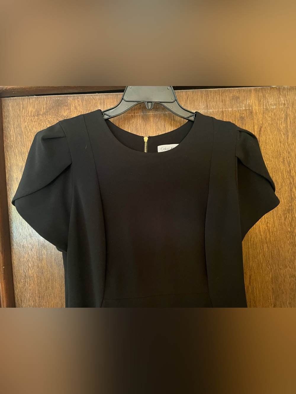 Calvin Klein Size 12 Classic Black Women's Sheath Dress - Picture 2 of 7